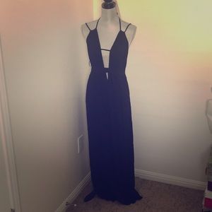 Black maxi dress